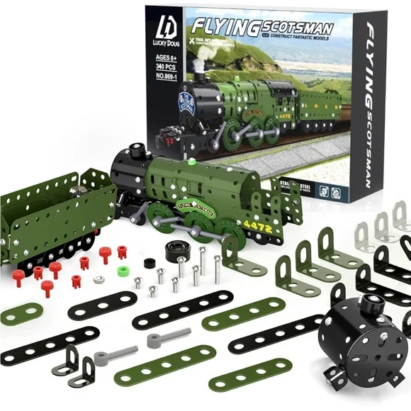 Lucky Doug STEM Building Projects Model Train Set Toys for Boys Kids - Picture 5 of 6